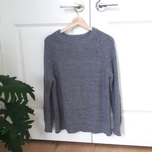 Roots Grey Crew Neck Sweater - Size Small
